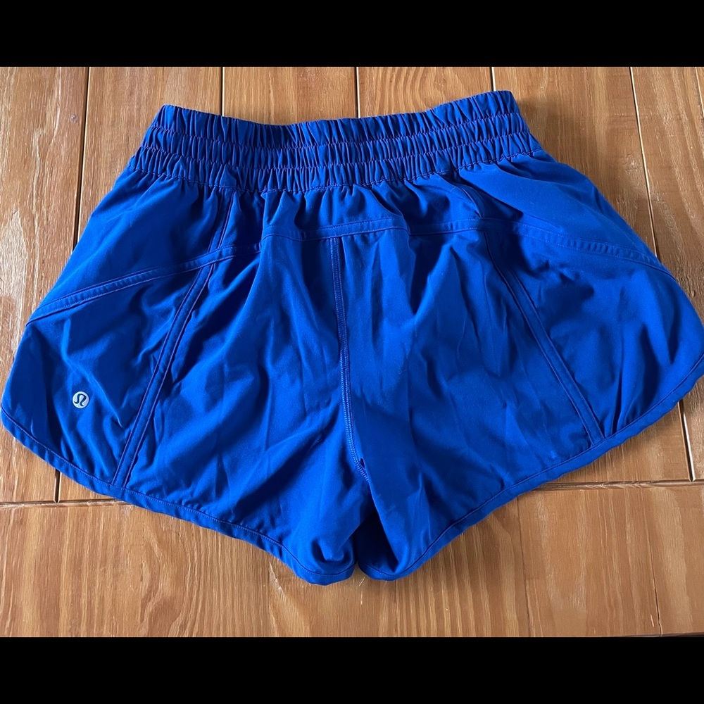 Blue Lululemon Tracker shorts